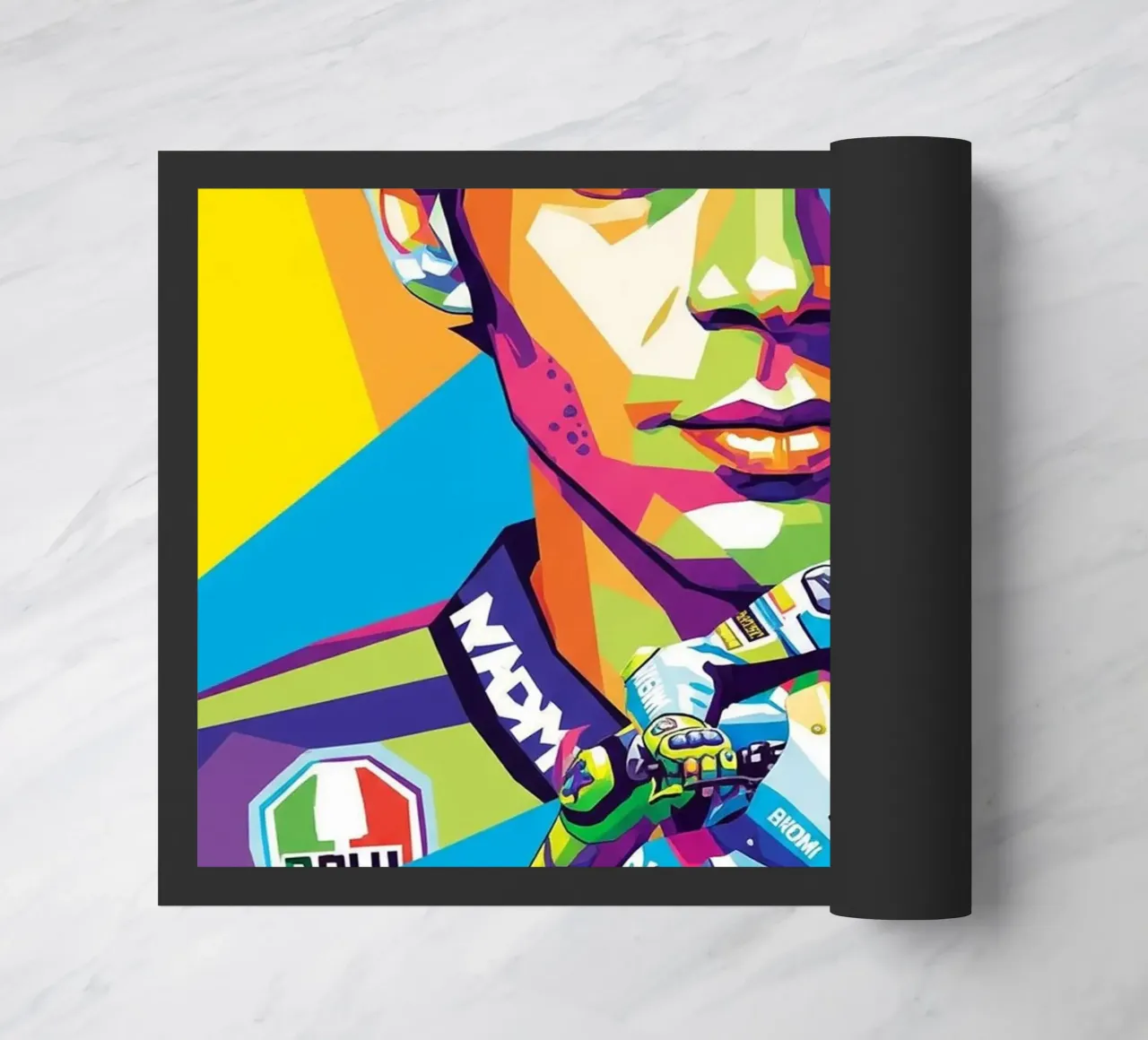 Valentino Rossi - WPAP art style (2) zerbino da Hantamrata