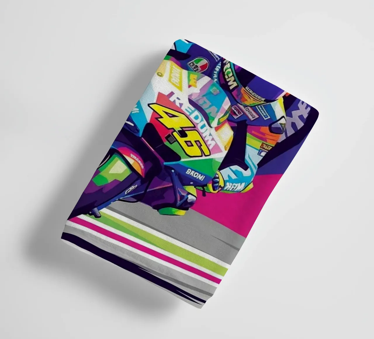 Valentino Rossi - WPAP art style (2) asciugamano da bagno da Hantamrata