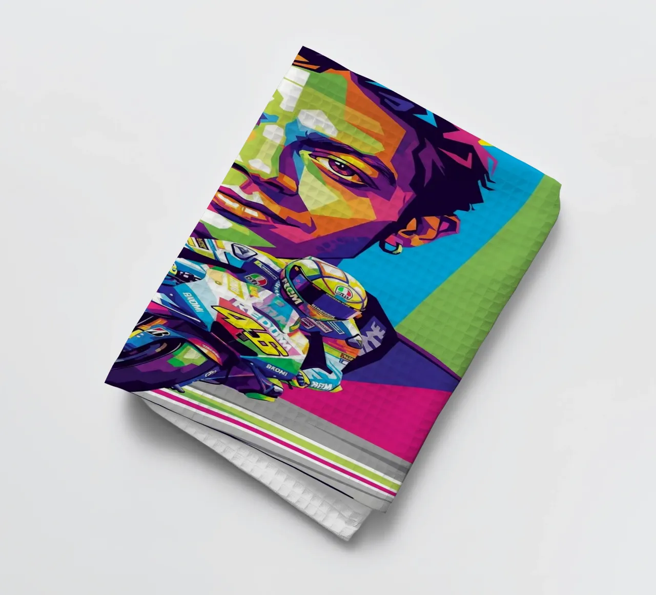Valentino Rossi - WPAP art style (2) canovaccio da cucina da Hantamrata