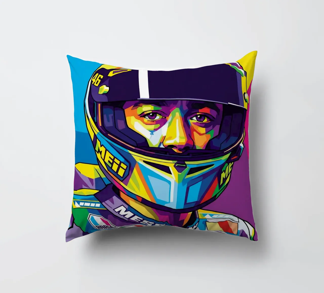 Valentino Rossi - WPAP art style (3) cuscino da Hantamrata