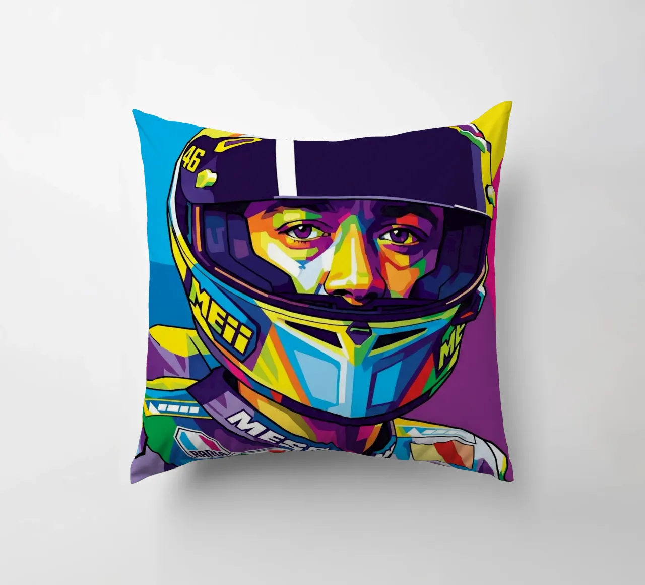 Valentino Rossi - WPAP art style (3) cuscino da Hantamrata