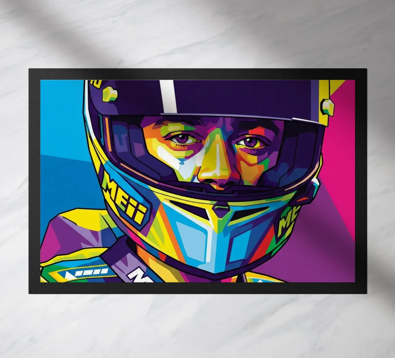 Valentino Rossi - WPAP art style (3) zerbino da Hantamrata
