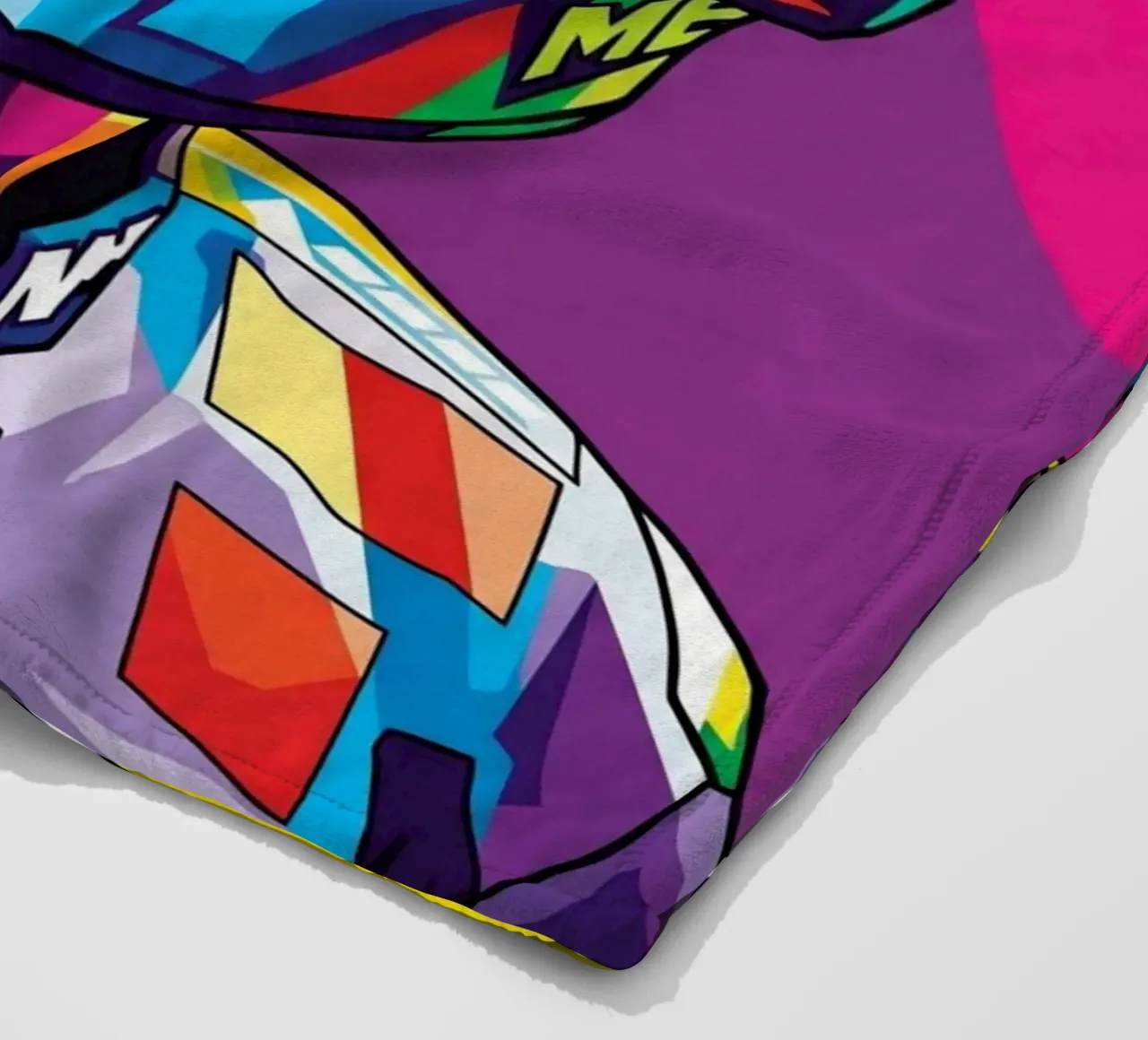 Valentino Rossi - WPAP art style (3) coperta in pile da Hantamrata