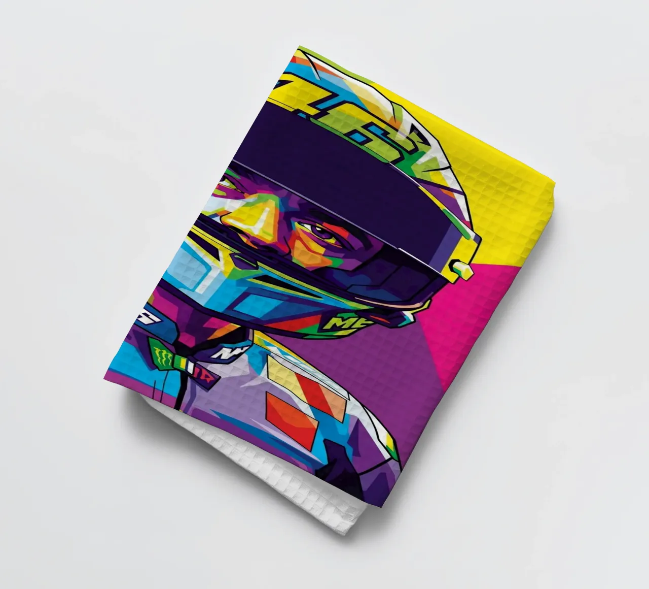 Valentino Rossi - WPAP art style (3) canovaccio da cucina da Hantamrata