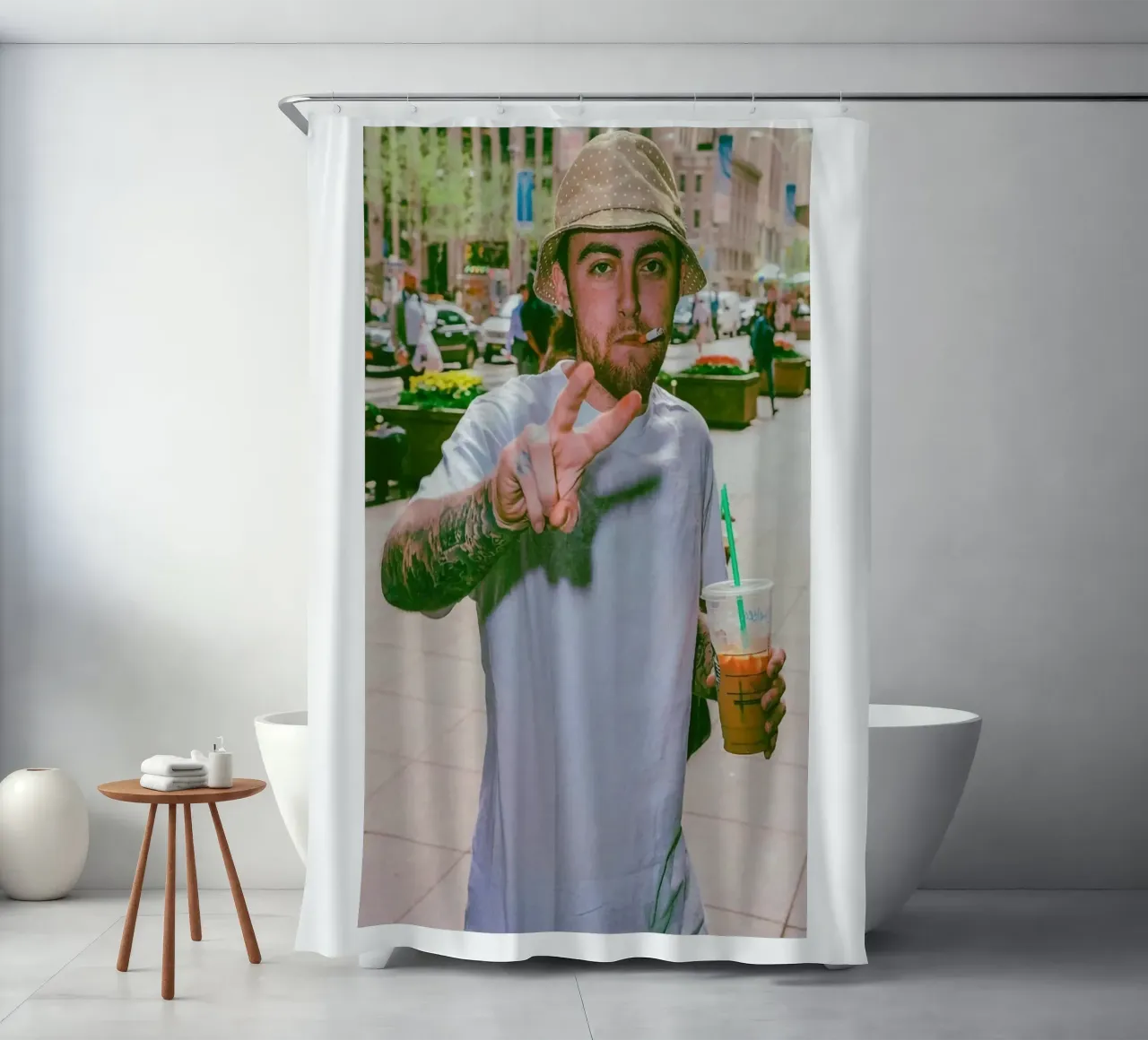 Lo stile cool di Mac Miller tenda da doccia da softseilish