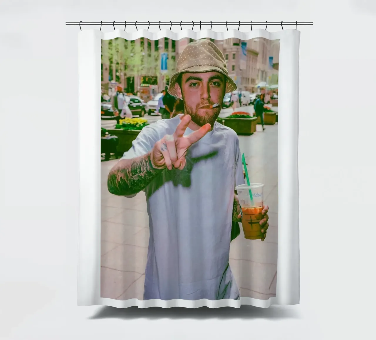 Lo stile cool di Mac Miller tenda da doccia da softseilish