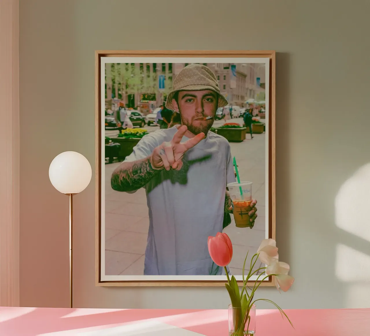 Lo stile cool di Mac Miller tela con Cornice a cassetta da softseilish
