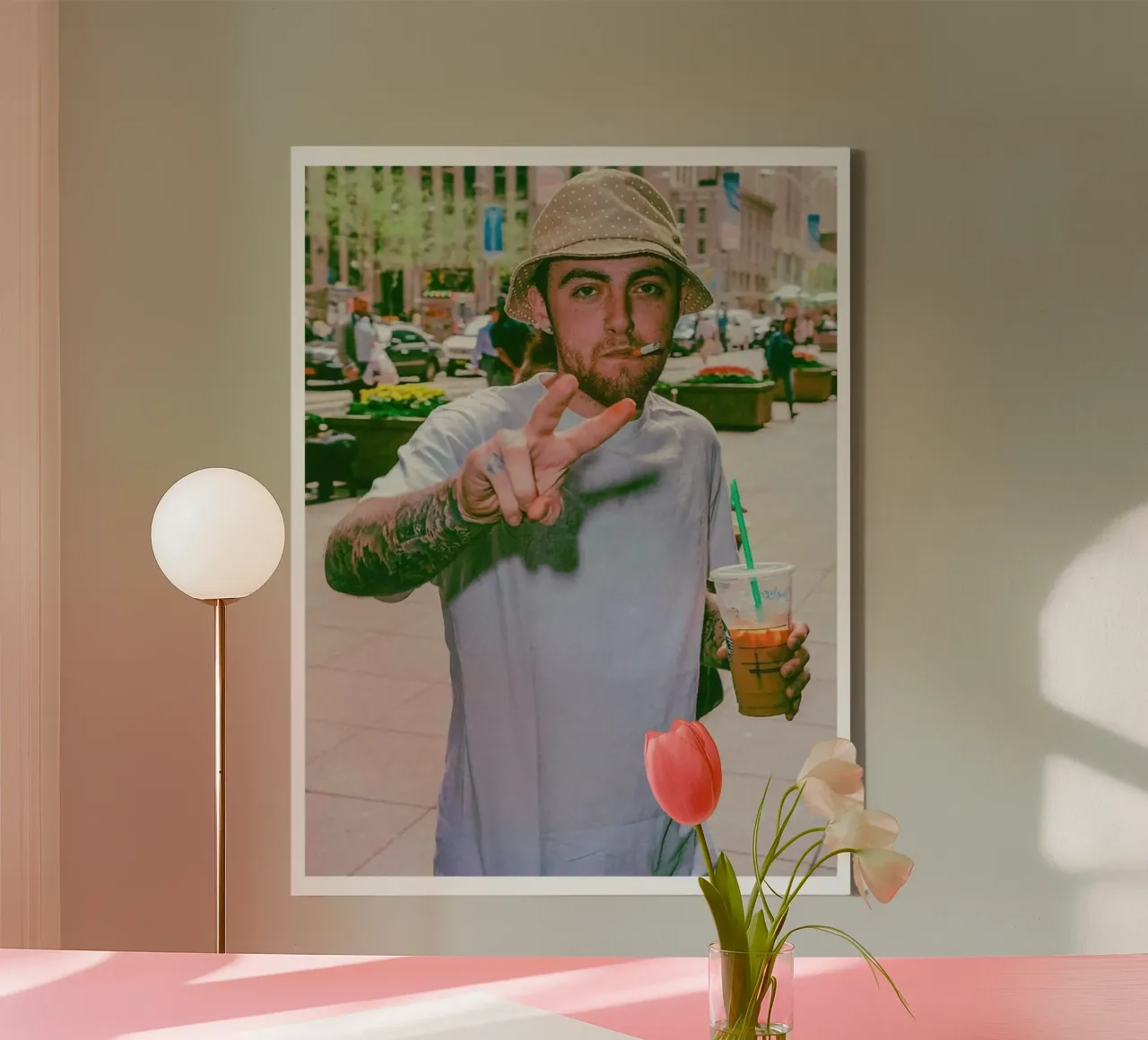 Lo stile cool di Mac Miller tela con Cornice a cassetta da softseilish