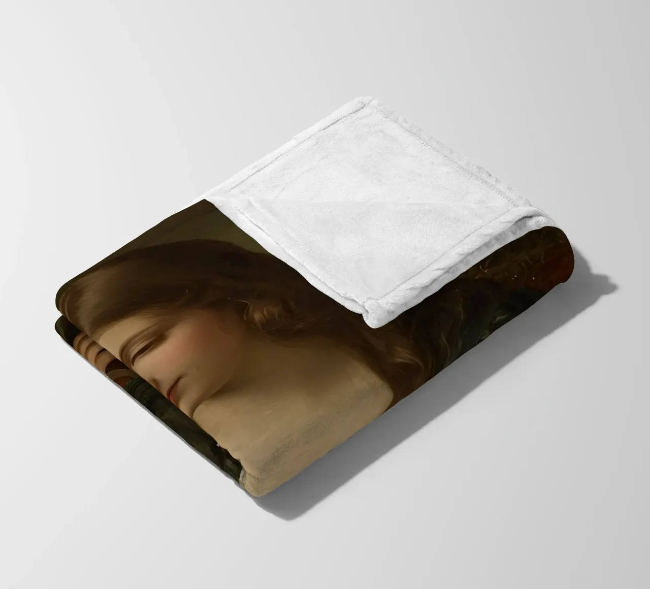 Giovane ragazza intenta a leggere un libro in una stanza elegante coperta in pile da DesignDoodle