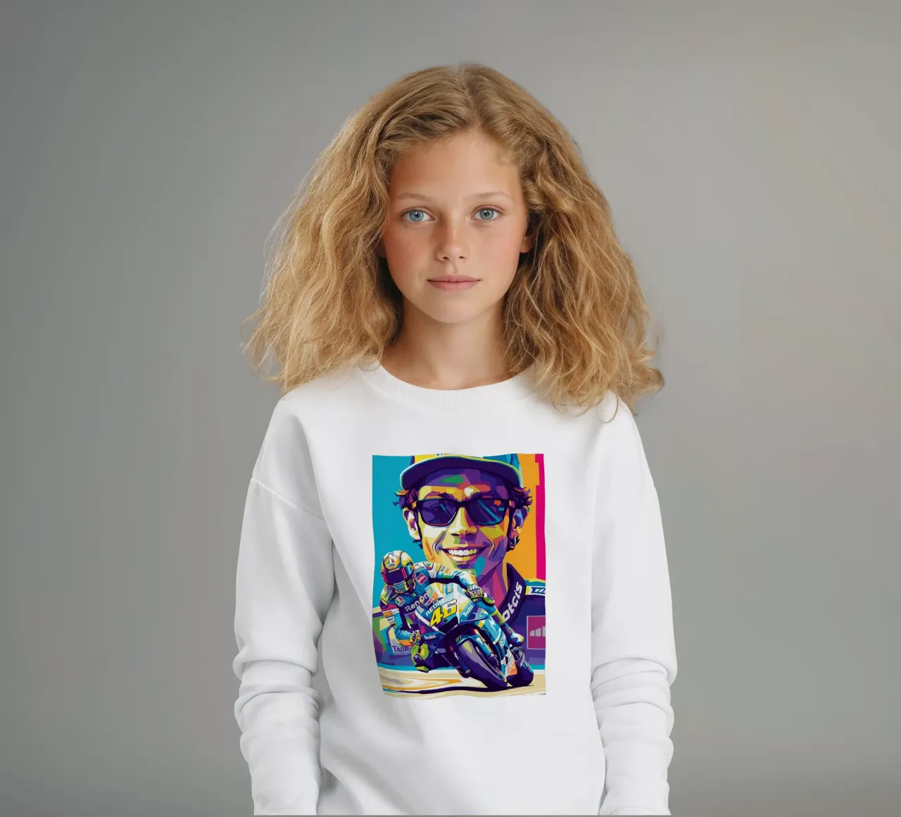 Valentino Rossi - WPAP art style (4) felpa bambino da Hantamrata