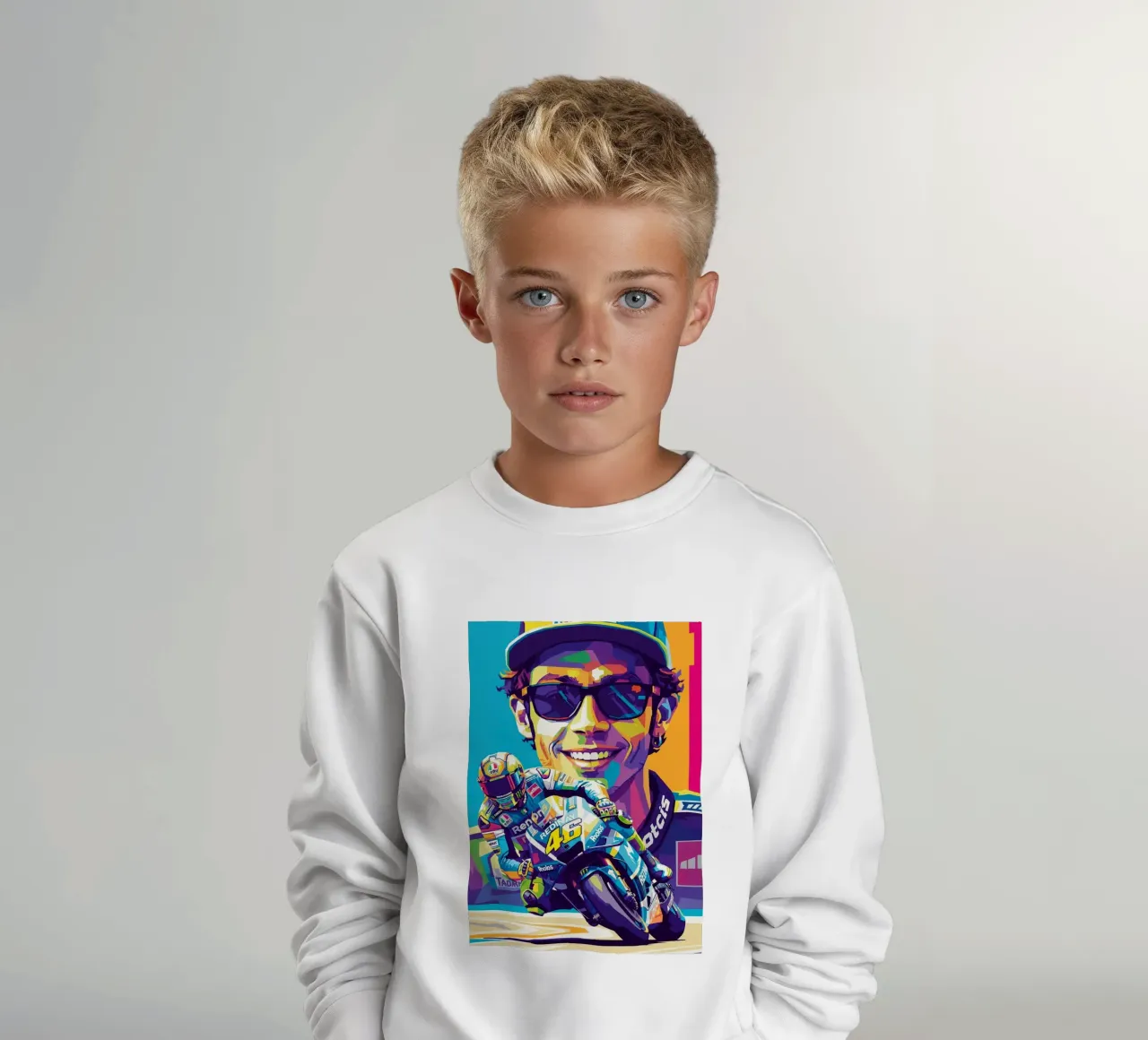 Valentino Rossi - WPAP art style (4) felpa bambino da Hantamrata