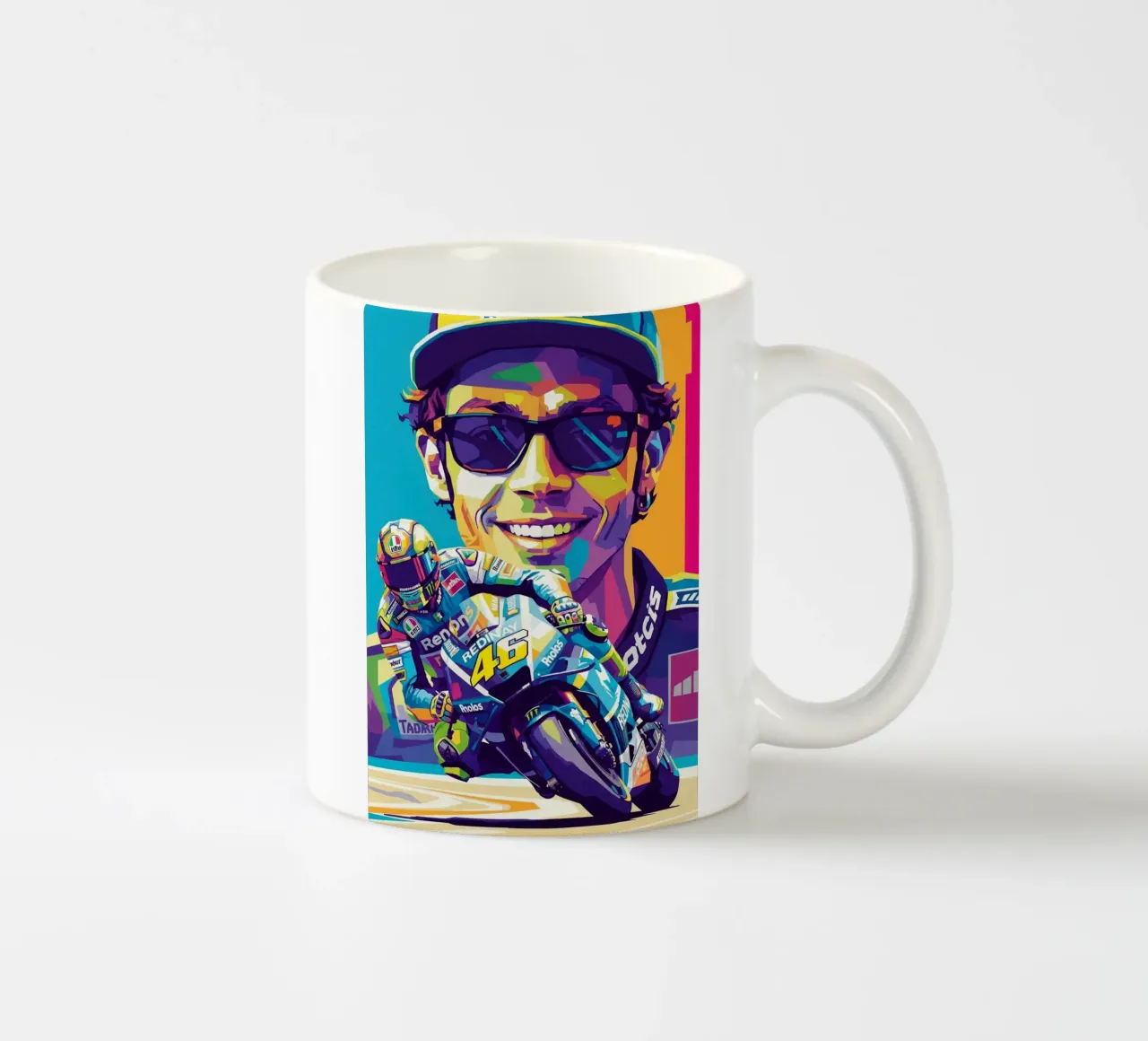 Valentino Rossi - WPAP art style (4) tazza in ceramica da Hantamrata
