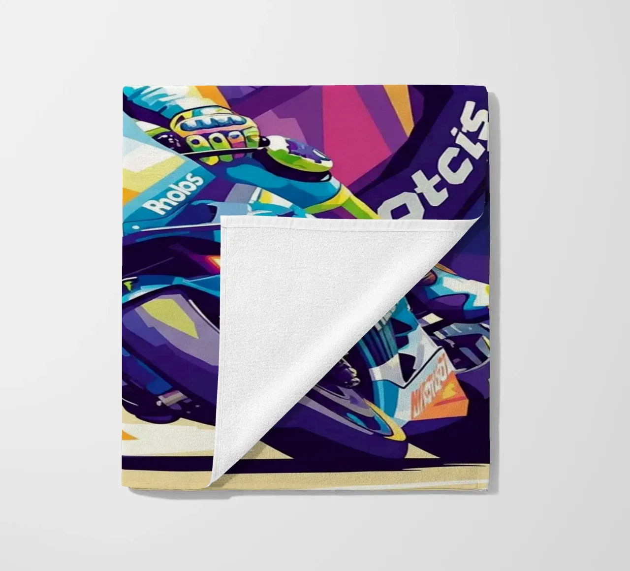 Valentino Rossi - WPAP art style (4) telo mare da Hantamrata