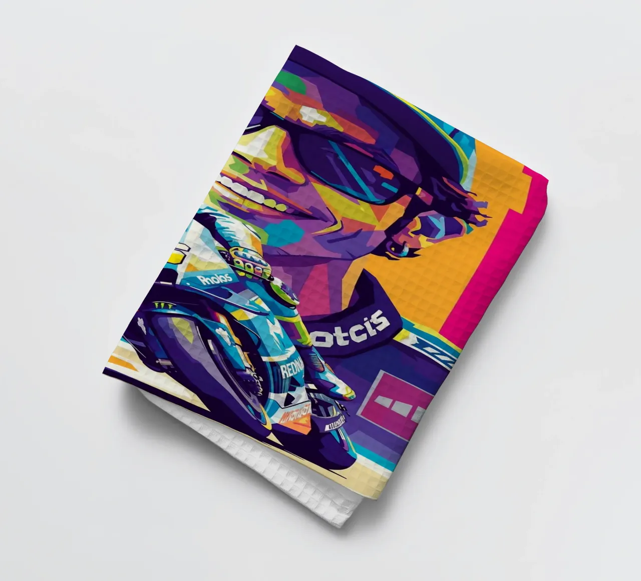 Valentino Rossi - WPAP art style (4) canovaccio da cucina da Hantamrata