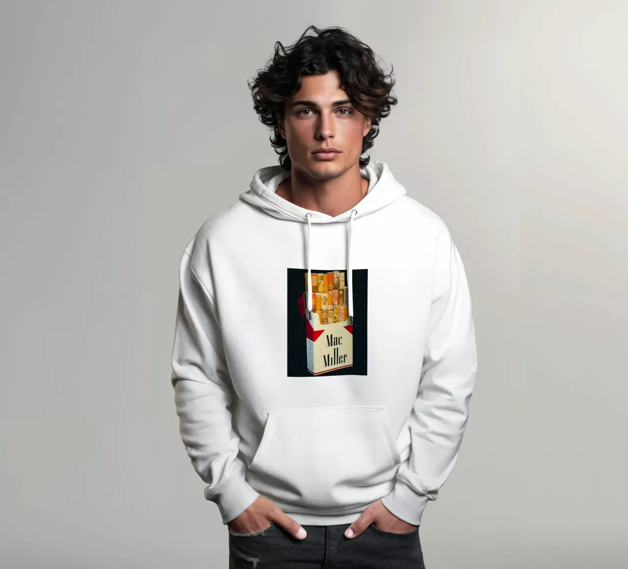 Sigaretta Mac Miller felpa con cappuccio da softseilish