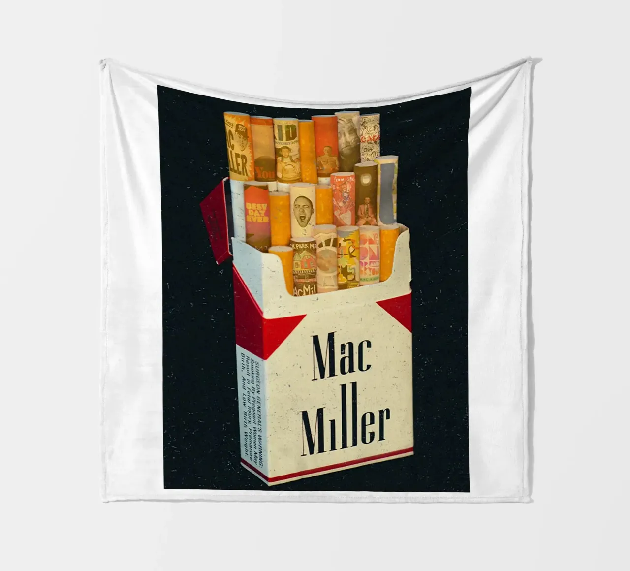 Sigaretta Mac Miller coperta in pile da softseilish