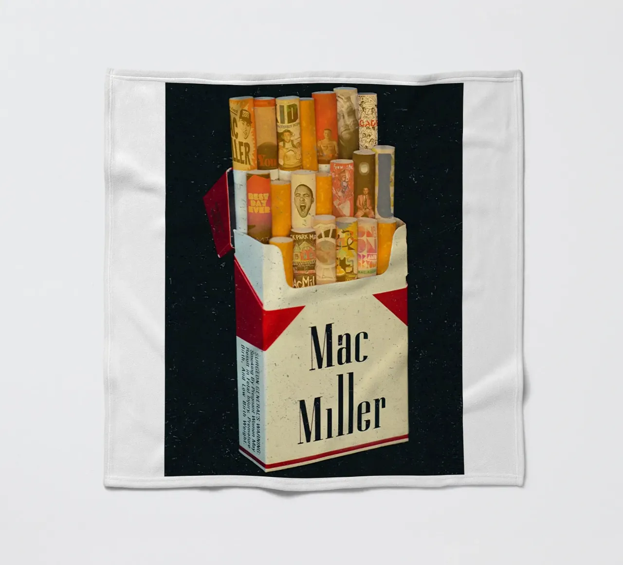Sigaretta Mac Miller coperta in pile da softseilish