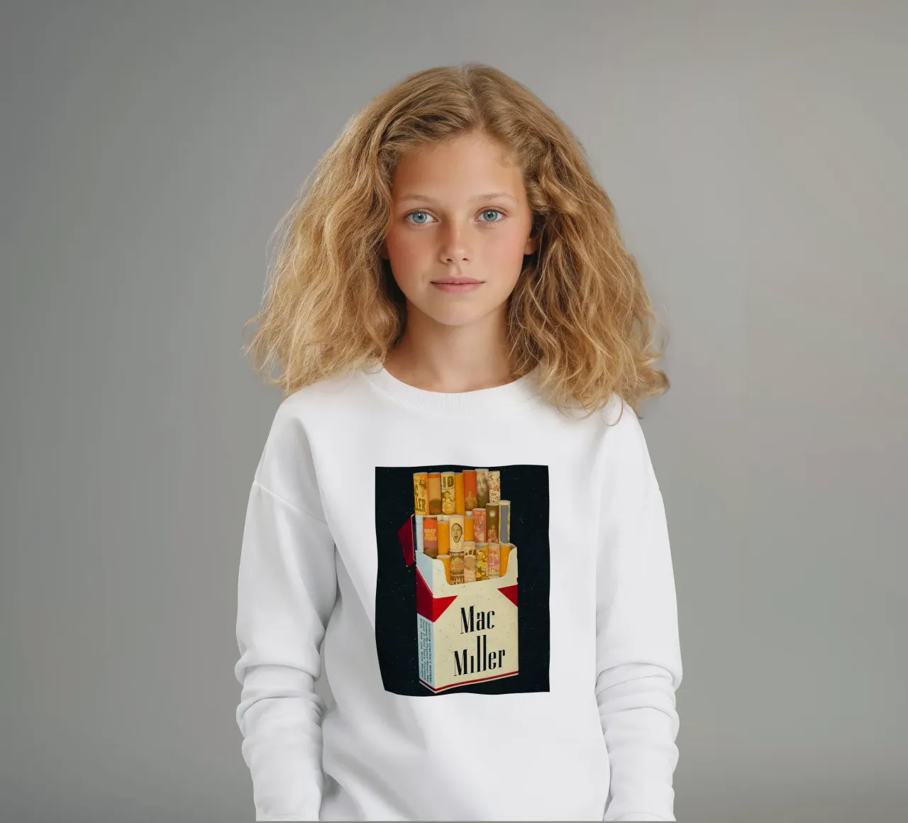 Sigaretta Mac Miller felpa bambino da softseilish