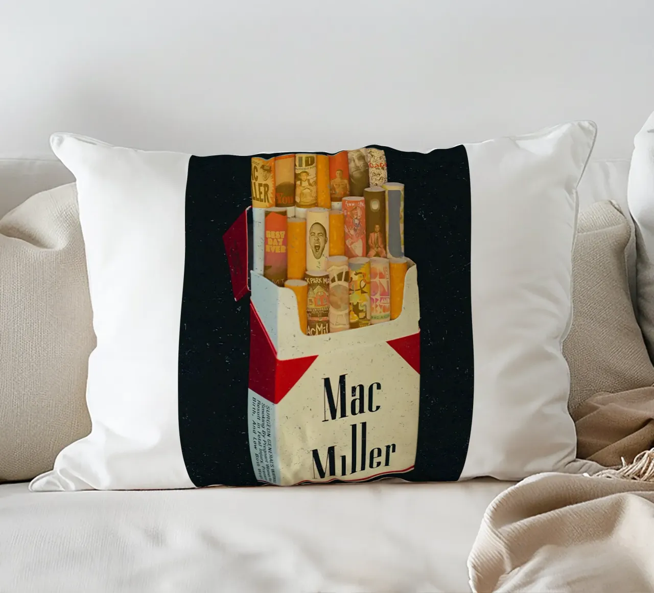Sigaretta Mac Miller cuscino da softseilish