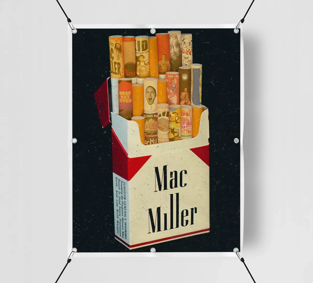 Sigaretta Mac Miller telo in pvc da softseilish