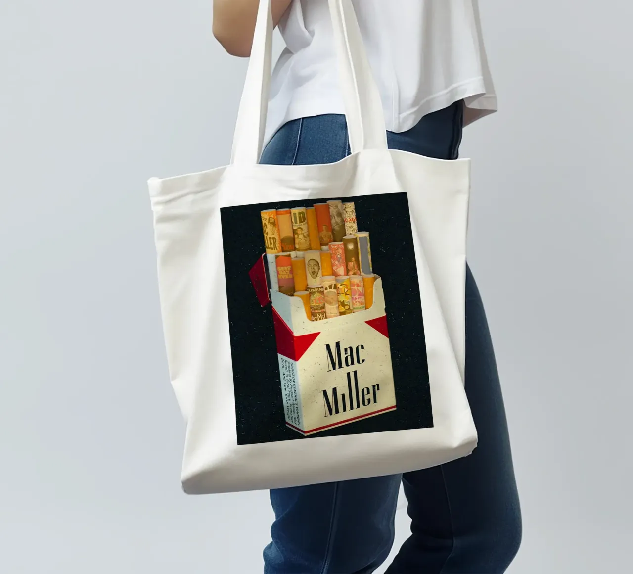 Sigaretta Mac Miller borsa in juta da softseilish
