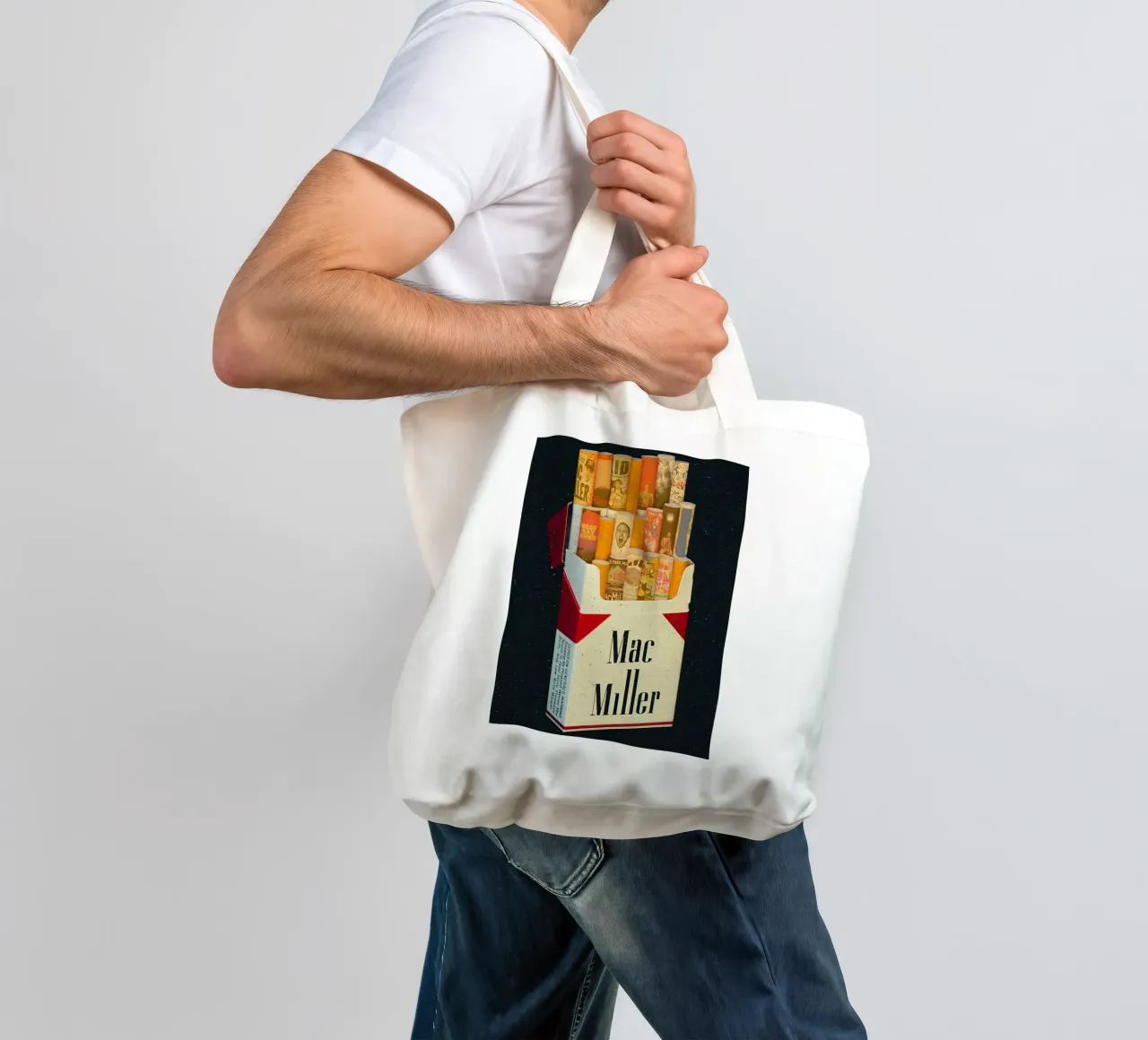 Sigaretta Mac Miller borsa in juta da softseilish