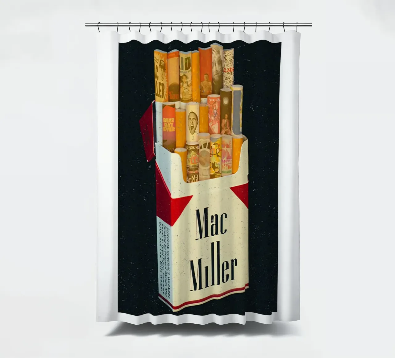 Sigaretta Mac Miller tenda da doccia da softseilish