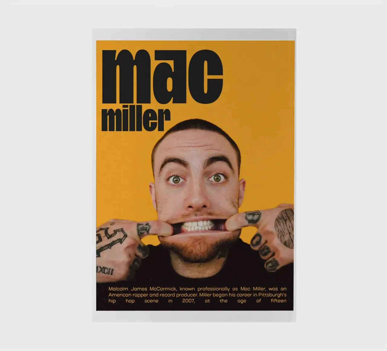 Facce sorridenti e divertenti Mac Miller diario da softseilish
