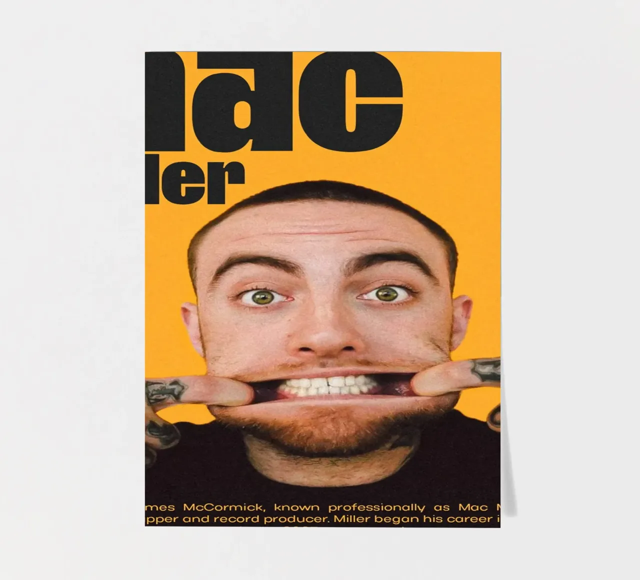 Smile Fun Faces Mac Miller Stickerbogen von softseilish