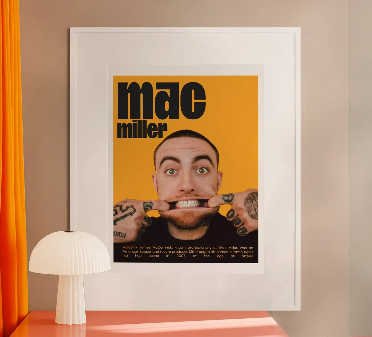 Smile Fun Faces Mac Miller Hahnemühle von softseilish
