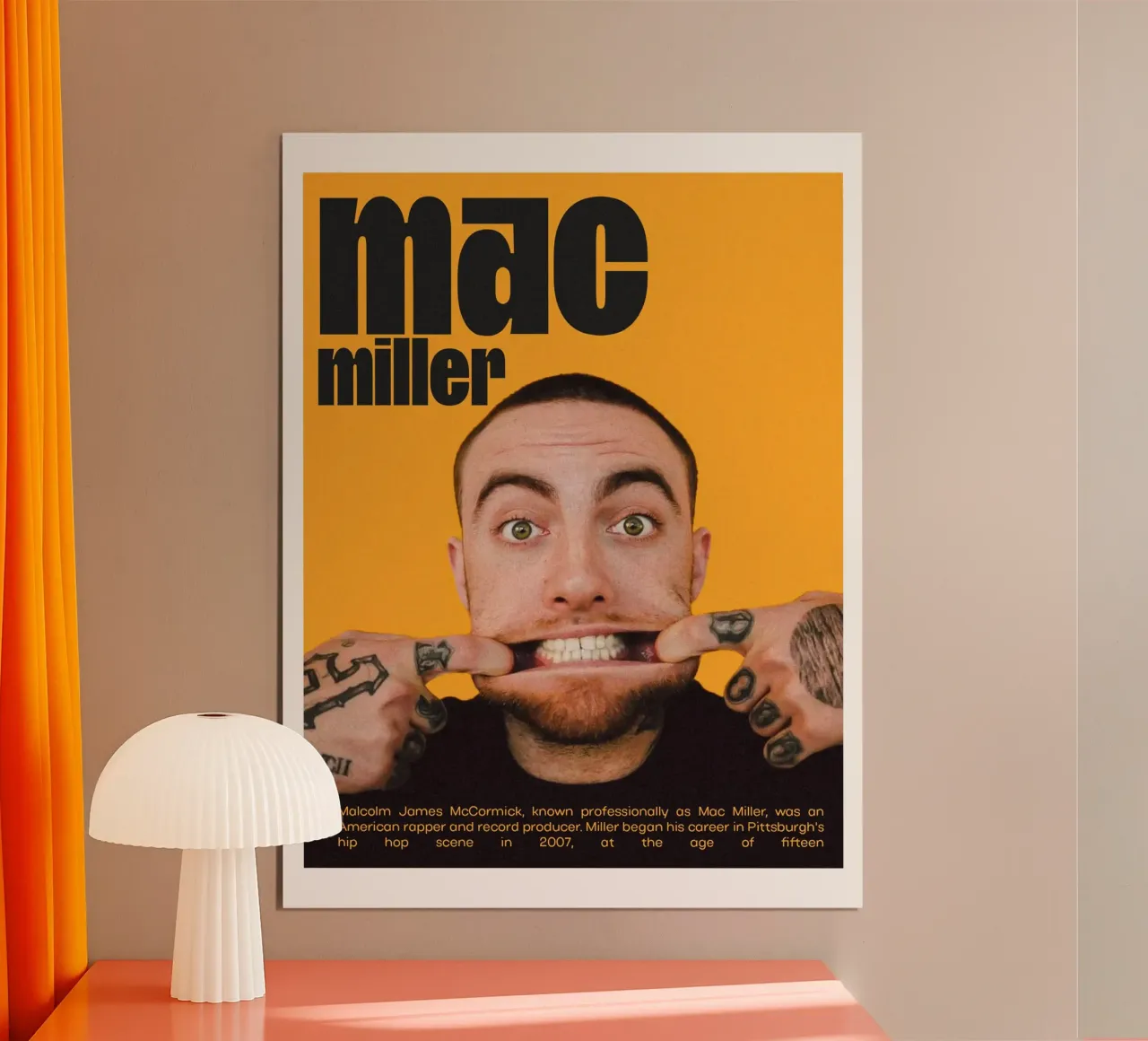 Smile Fun Faces Mac Miller Hahnemühle von softseilish
