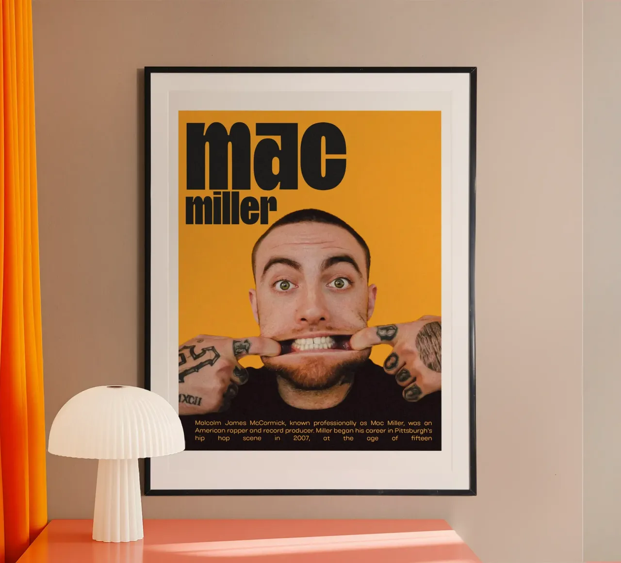 Smile Fun Faces Mac Miller Hahnemühle von softseilish