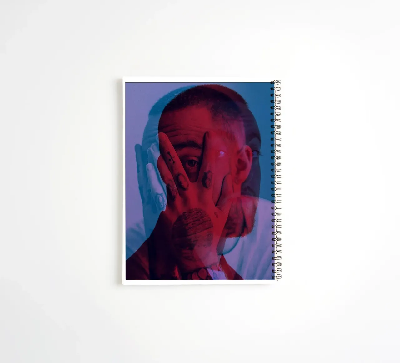 Mac Miller Faces Alternative spiral notebook by softseilish