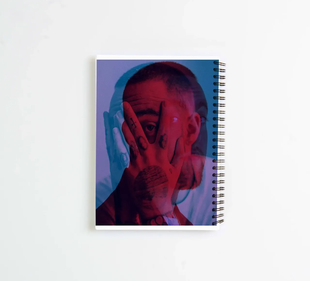 Mac Miller Faces Alternative spiral notebook by softseilish