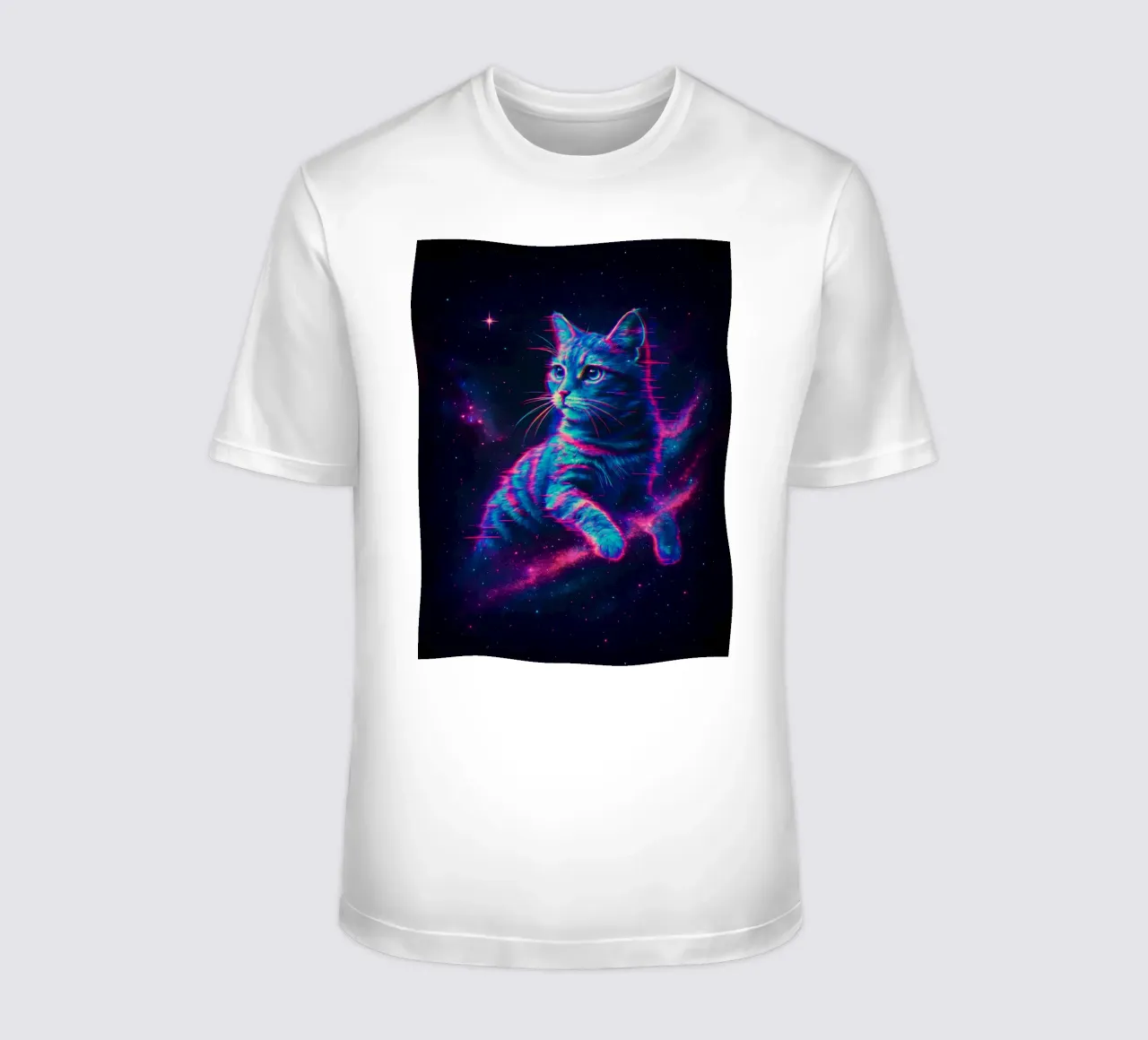 gatto cosmico t-shirt da 🥝 KIWI STORE