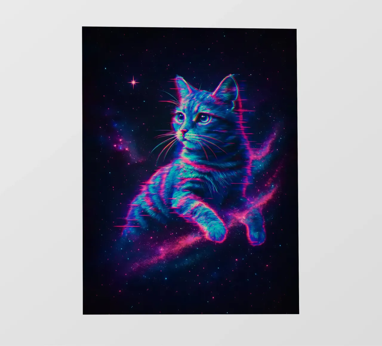 gatto cosmico pellicola backlit da 🥝 KIWI STORE