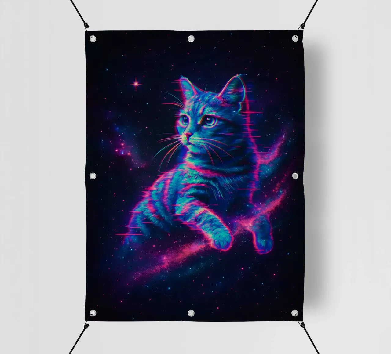 gatto cosmico telo in pvc da 🥝 KIWI STORE