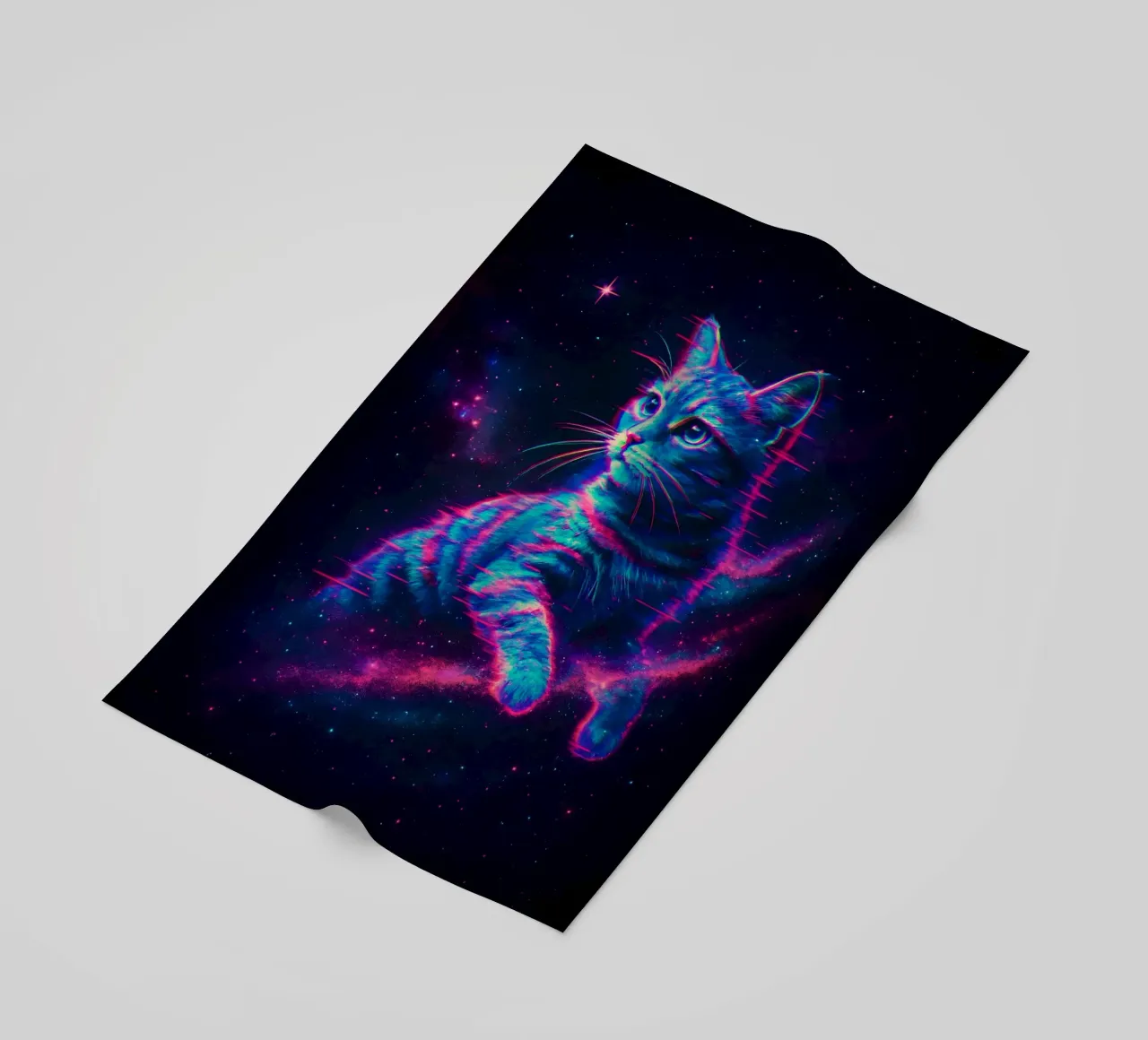 gatto cosmico telo mare da 🥝 KIWI STORE