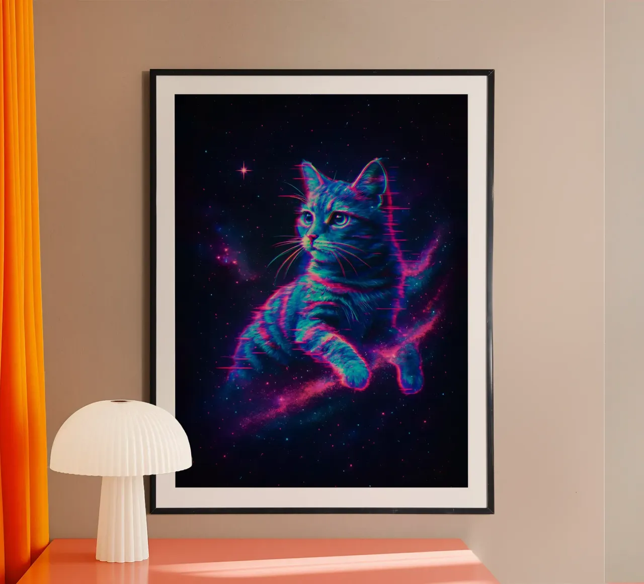 gatto cosmico carta hahnemühle da 🥝 KIWI STORE
