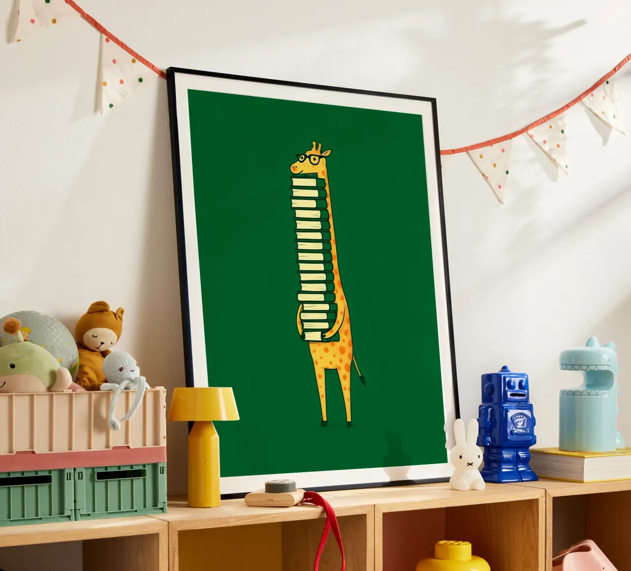 La giraffa coltivata poster con telaio in alluminio da 🥝 KIWI STORE