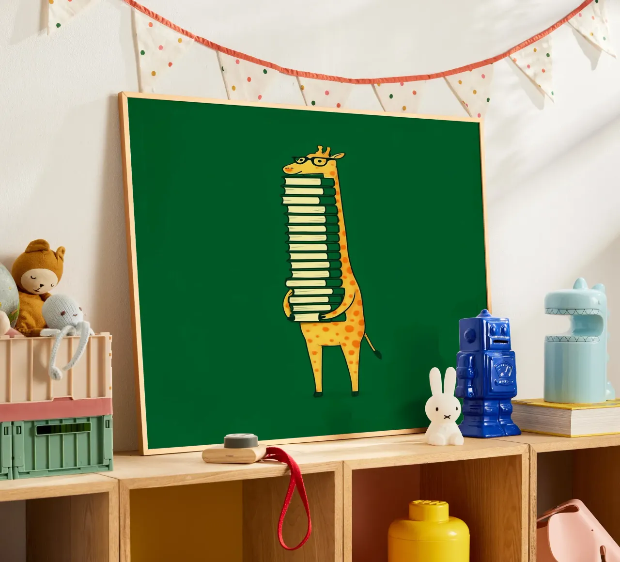 La giraffa coltivata poster con telaio in alluminio da 🥝 KIWI STORE