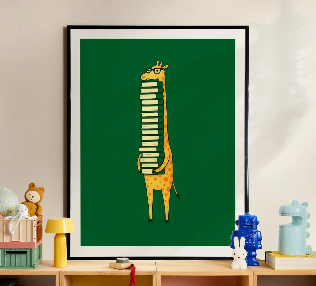 La giraffa coltivata poster con telaio in alluminio da 🥝 KIWI STORE