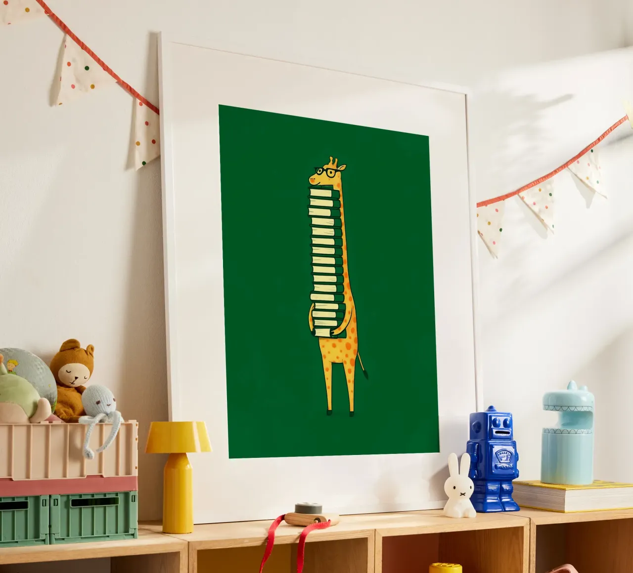 La giraffa coltivata poster con telaio in alluminio da 🥝 KIWI STORE