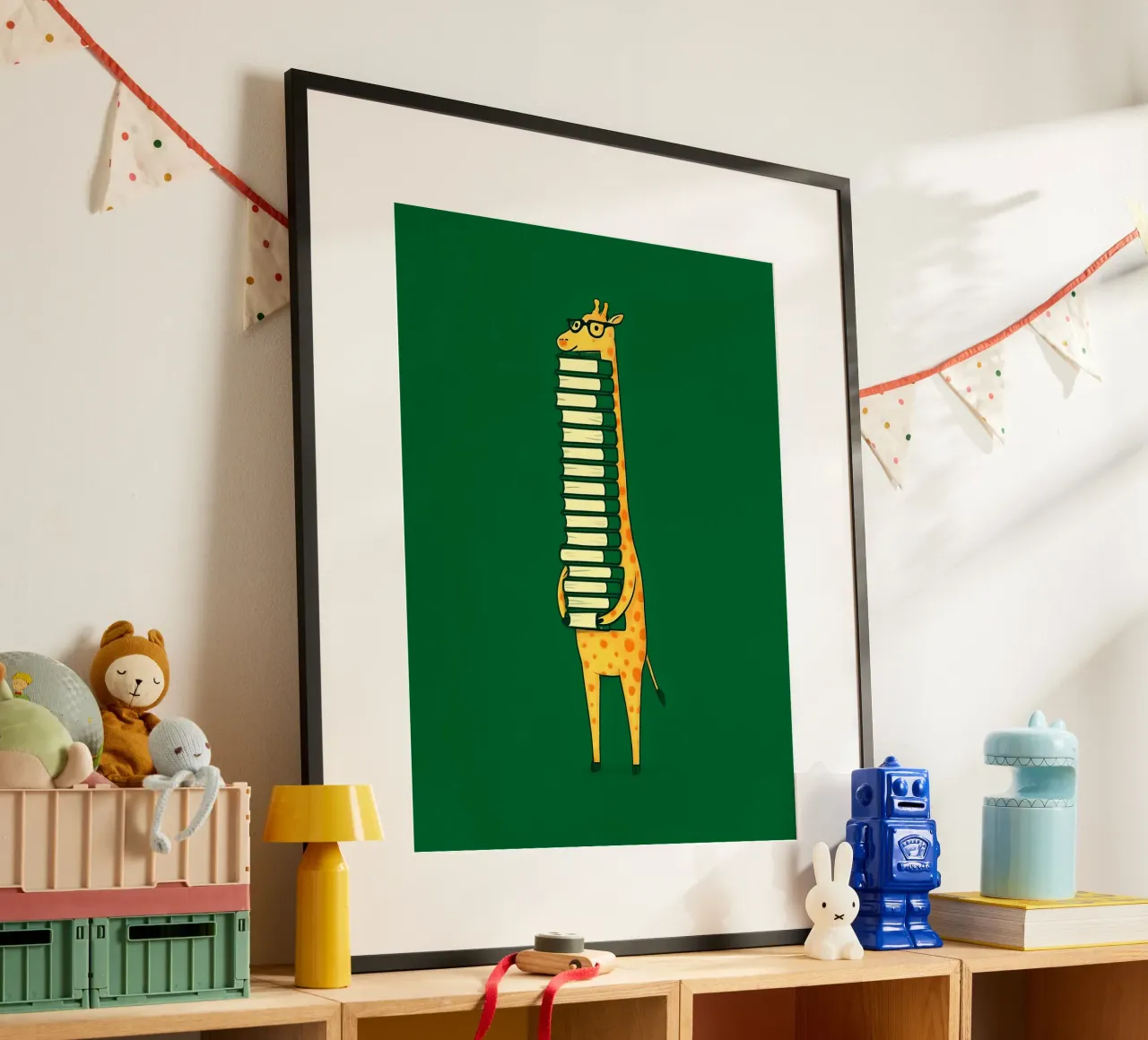 La giraffa coltivata poster con telaio in alluminio da 🥝 KIWI STORE