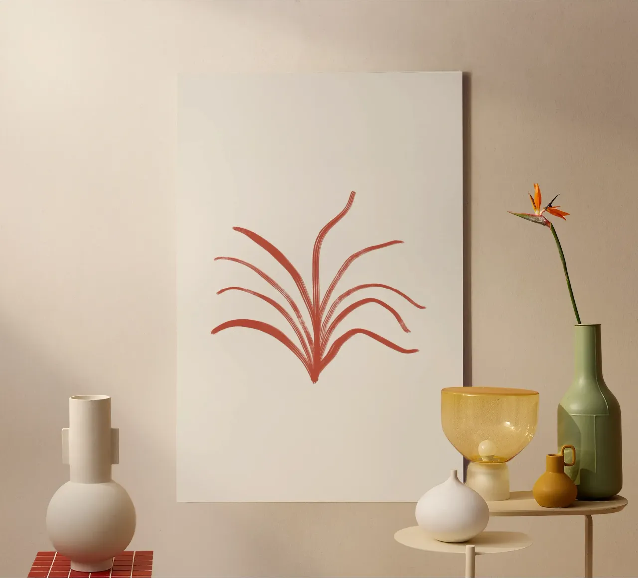 Sea Study No 07 canvas met Baklijst van treechild
