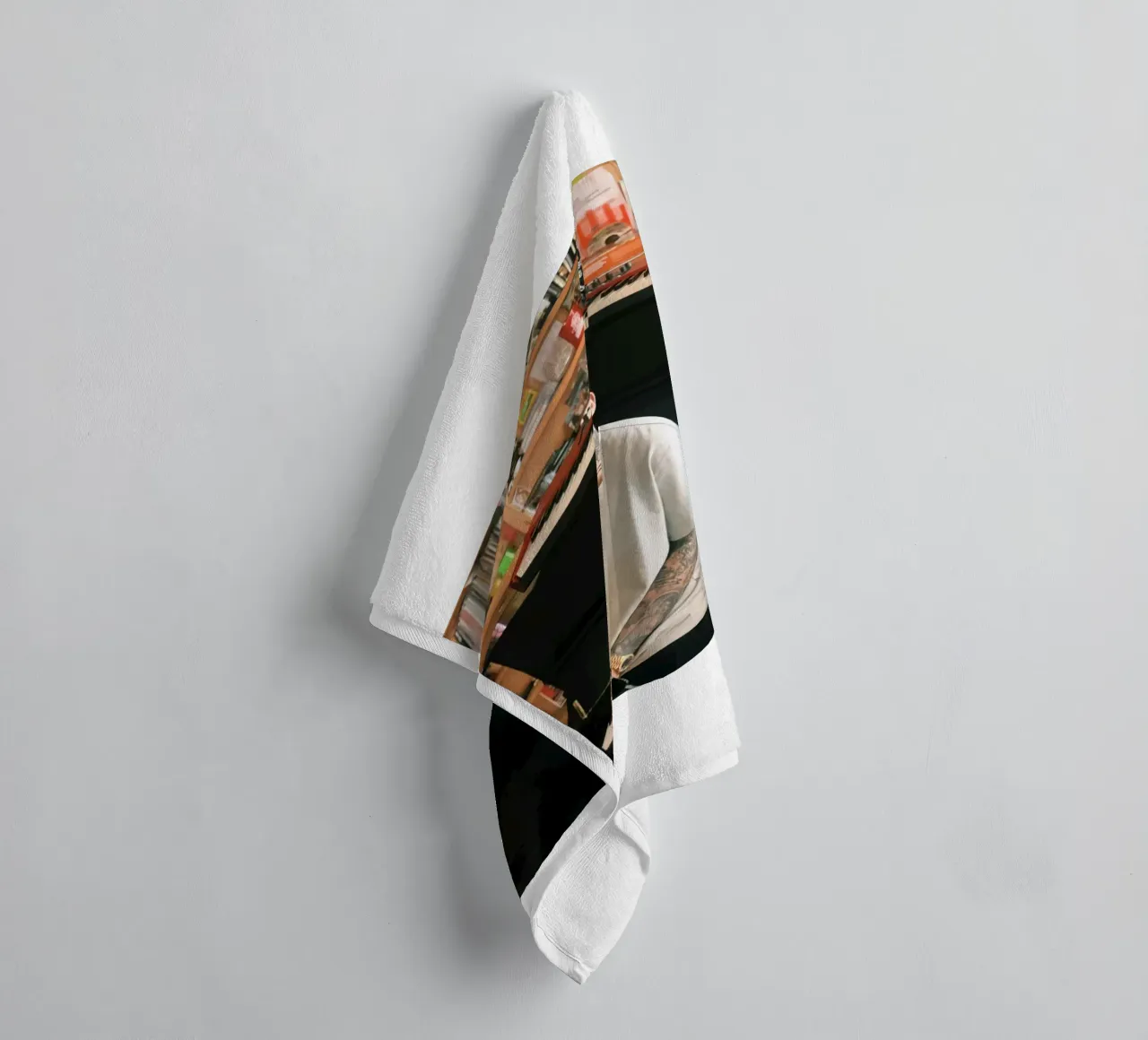 Mac Miller Portrait Piano Style towel by softseilish