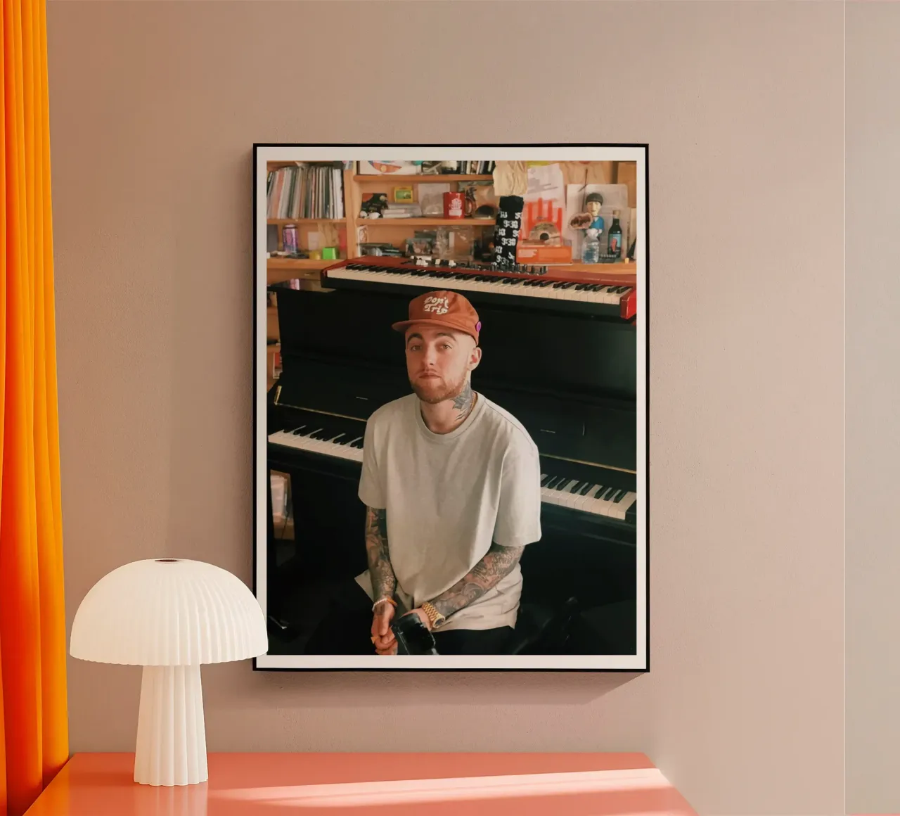 Ritratto di Mac Miller in stile pianoforte plexiglass da softseilish
