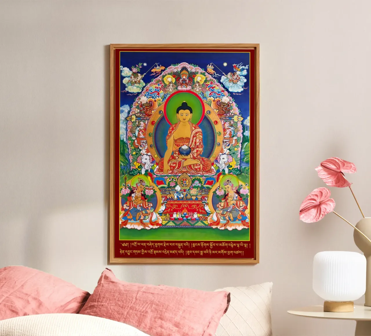 Buddha Shakyamuni Thangka pannello forex da Happy 😃 Art 🎨 by Christine Schnoell