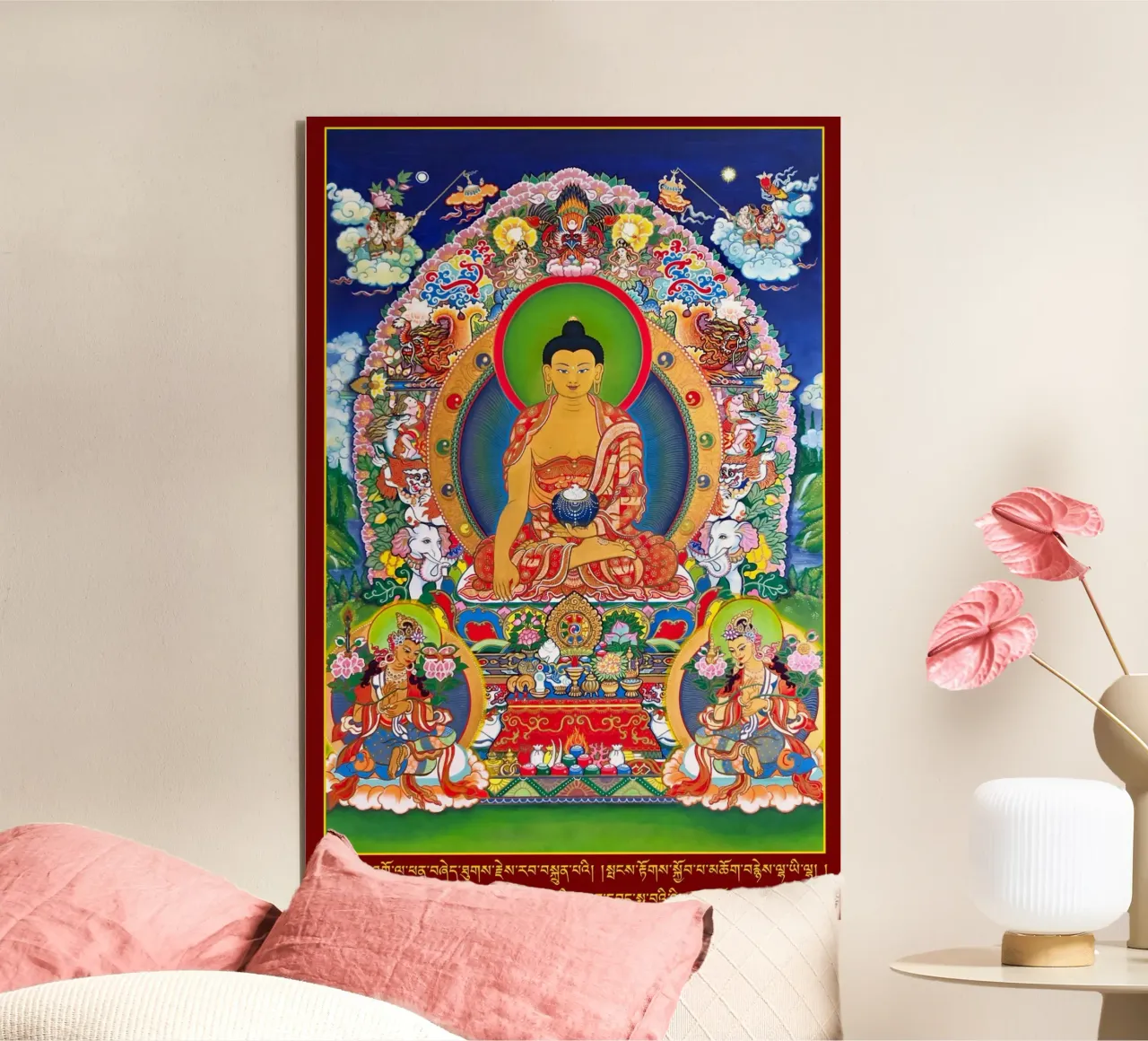 Buddha Shakyamuni Thangka pannello forex da Happy 😃 Art 🎨 by Christine Schnoell