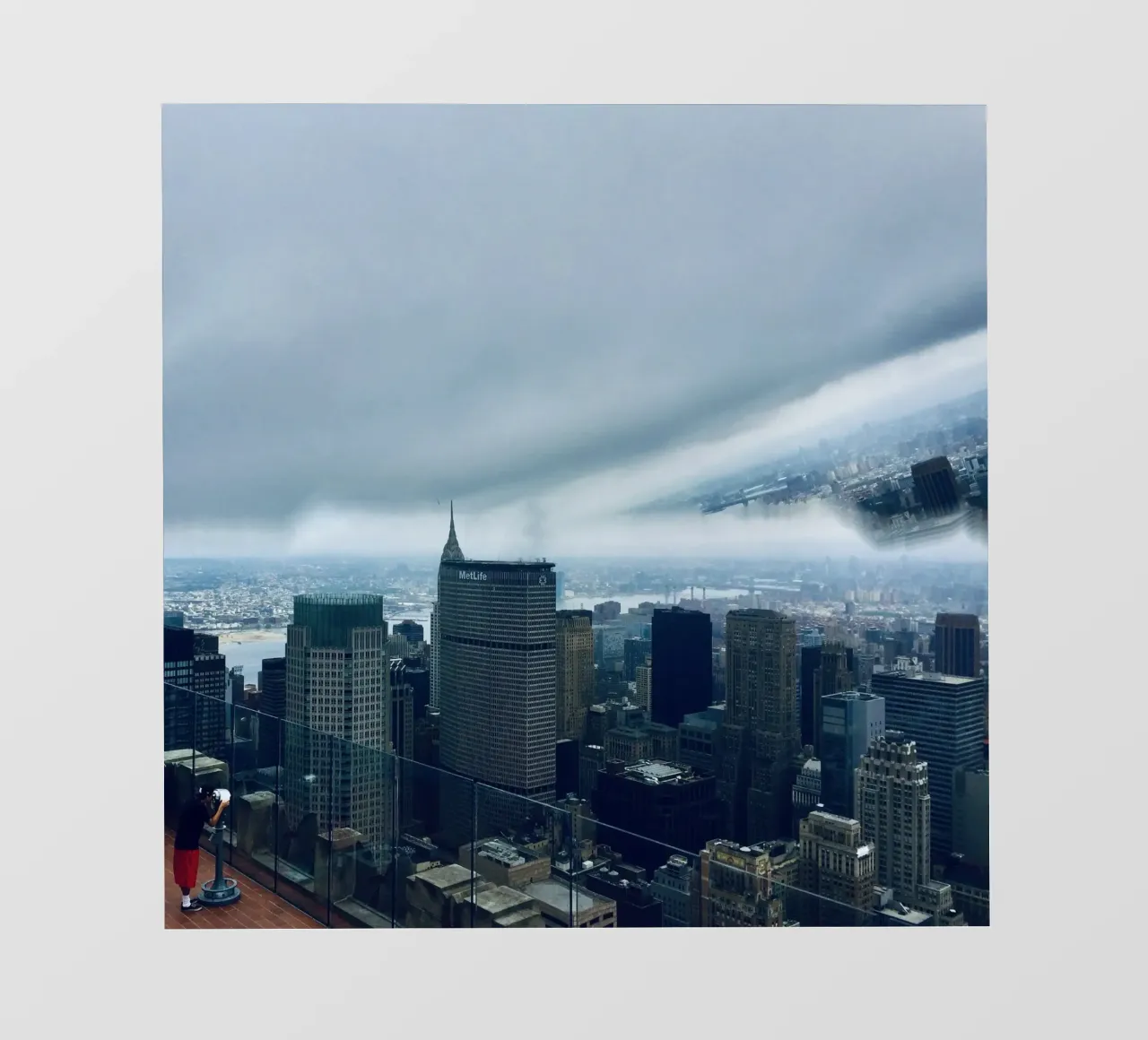 City in the clouds - New York telo in pvc da Löwenzahntiger